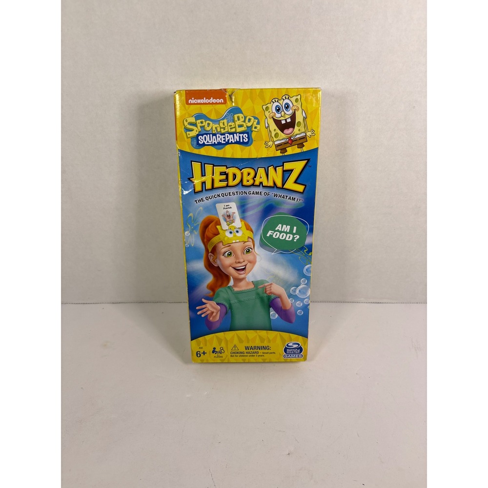 SpongeBob SquarePants Hedbanz Game Spin Master Nickelodeon Kids Family Game